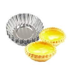 Breewell Aluminium Cup Cake Tart Mould Jelly Mould for Oven Set of 6 Pieces Silver - Image 2