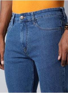 HIGH STAR Mid Rise Regular Fit Jeans by Styli  - Image 5