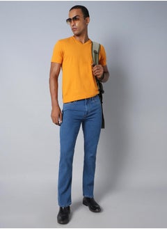 HIGH STAR Mid Rise Regular Fit Jeans by Styli  - Image 1