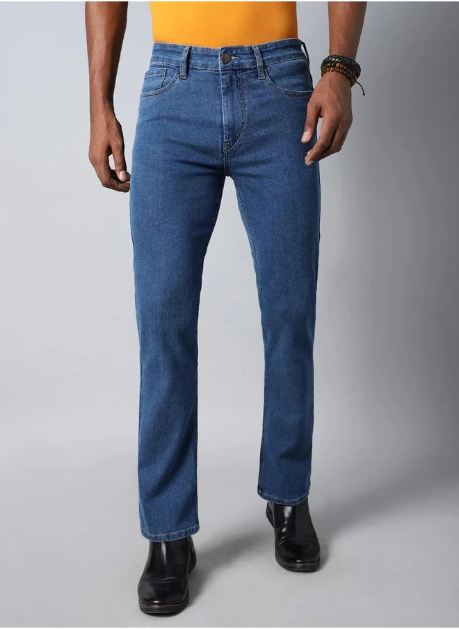 HIGH STAR Mid Rise Regular Fit Jeans by Styli