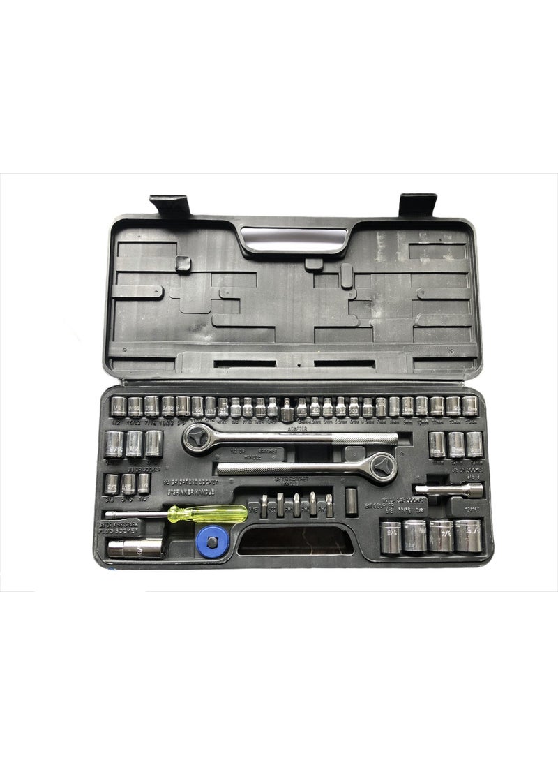 Ta-Qe Socket Set Zongxın Tools Professional 52 Piece Socket Set 