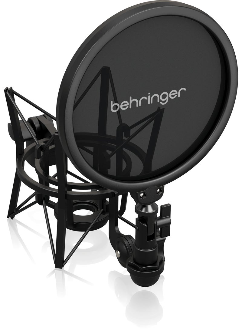 behringer SMP1000 Heavy-Duty Shock Mount with Detachable Pop Filter - Image 1
