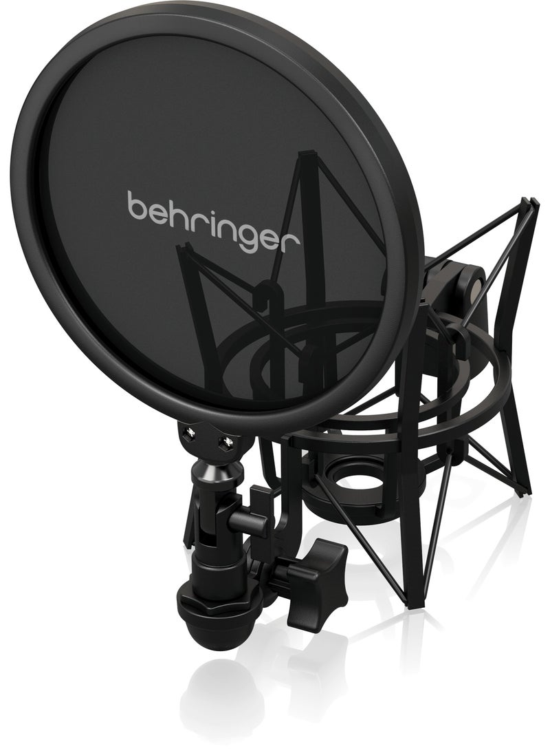 behringer SMP1000 Heavy-Duty Shock Mount with Detachable Pop Filter - Image 2