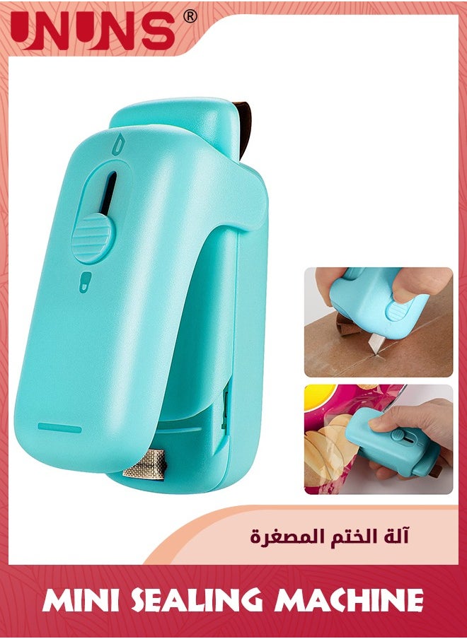 UNUNS Mini Sealing Machine,Heat Seal With Cutter And Magnet,Portable Mini Sealing Machine To Reseal Plastic Bags And Keep Snacks Fresh  - Image 1