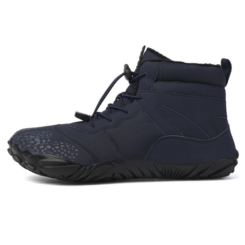 2024 Fleece-Lined Waterproof Snow Boots Warm Breathable Couple High-Top Casual Cotton Shoes - Image 4