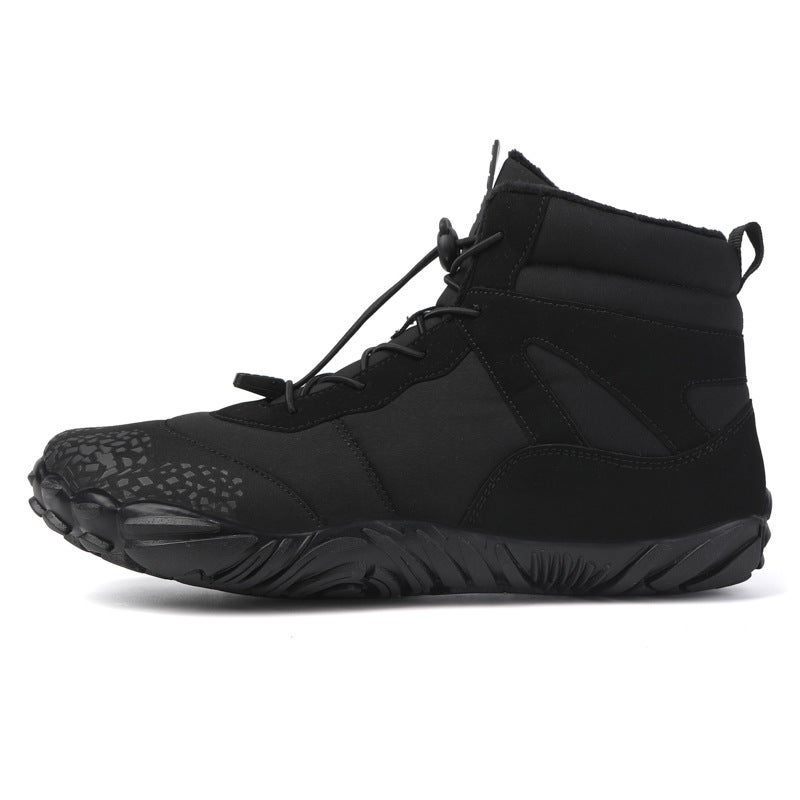 2024 Fleece-Lined Waterproof Snow Boots Warm Breathable Couple High-Top Casual Cotton Shoes - Image 3