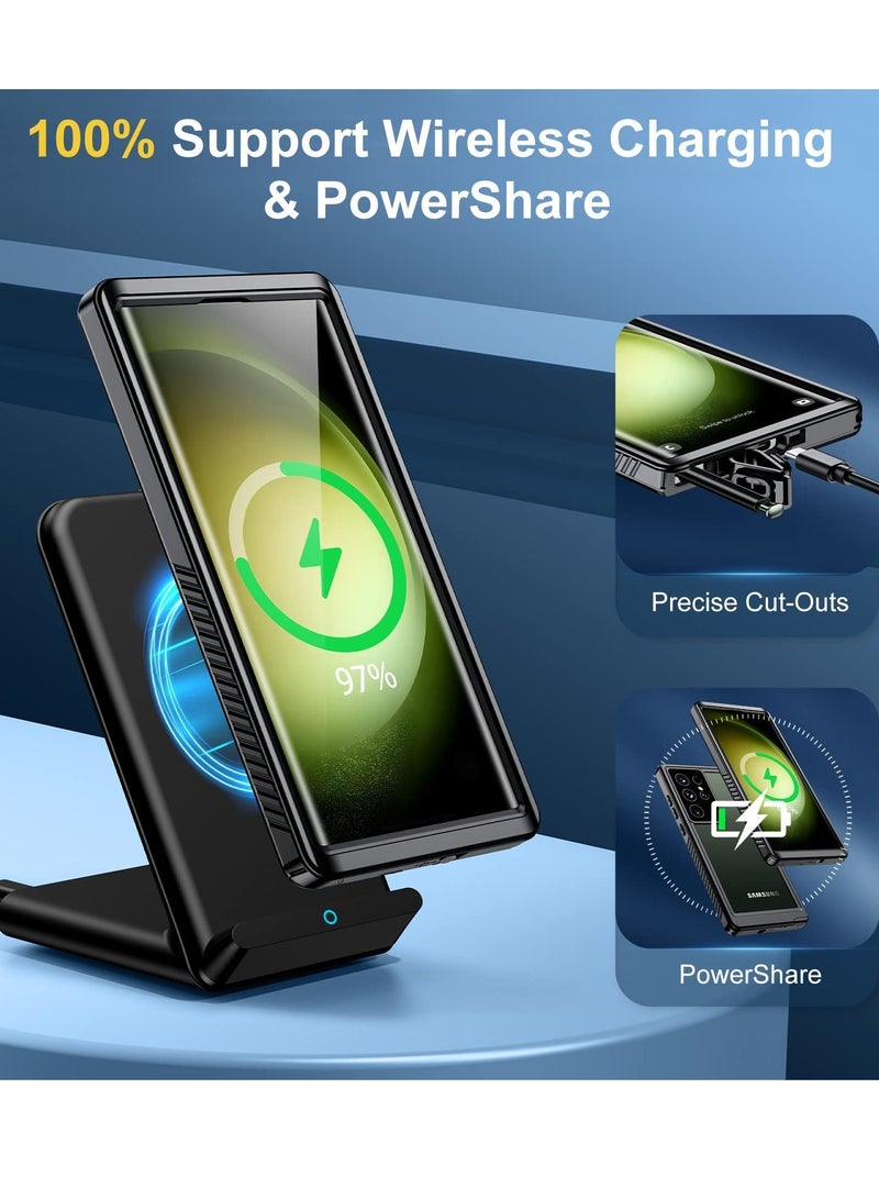 KASTWAVE Ultimate Protection for Samsung Galaxy S23 Ultra, Built-in Lens Screen Protector, Full-Body Shockproof, Drop Proof, Dustproof, Underwater Use Case for Galaxy S23 Ultra 5G 6.8 (Black) - Image 5