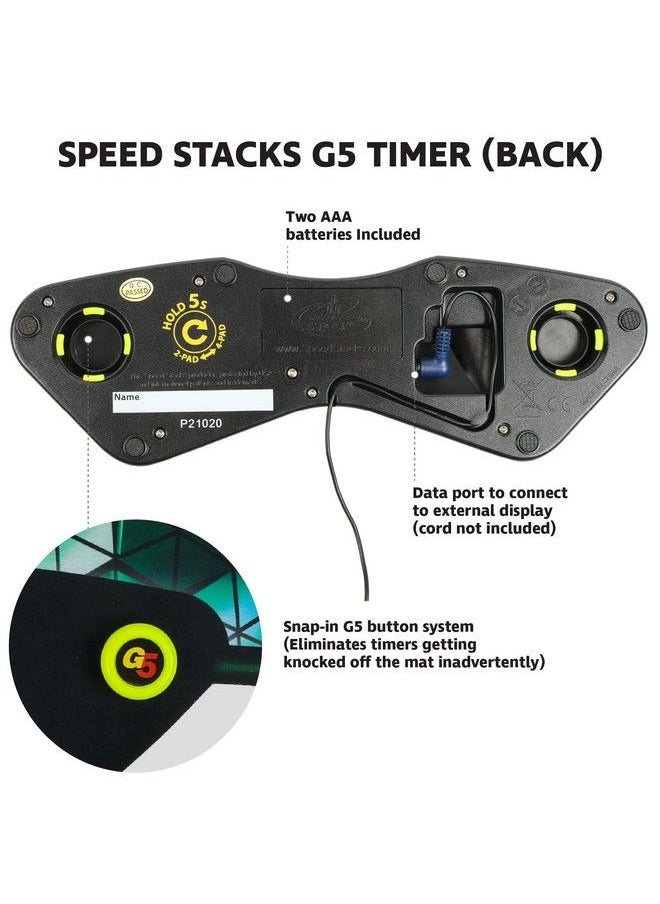 SPEED STACKS - ; G5 Stackmat (Timer And Mat) ; Accuracy To 0.001 Seconds Batteries Included ; Endorsed By Sport Stacking And Cubing Associations - Image 1