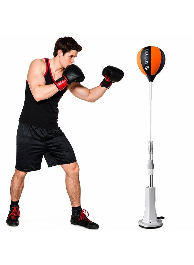 SportQ Boxing Machine for Kids with Rebound Ball – Adjustable Height 135cm – Strong Suction Cup Boxing Ball – Speed Training, Focus and Coordination – Suitable for Kids and Home Exercise - Image 1