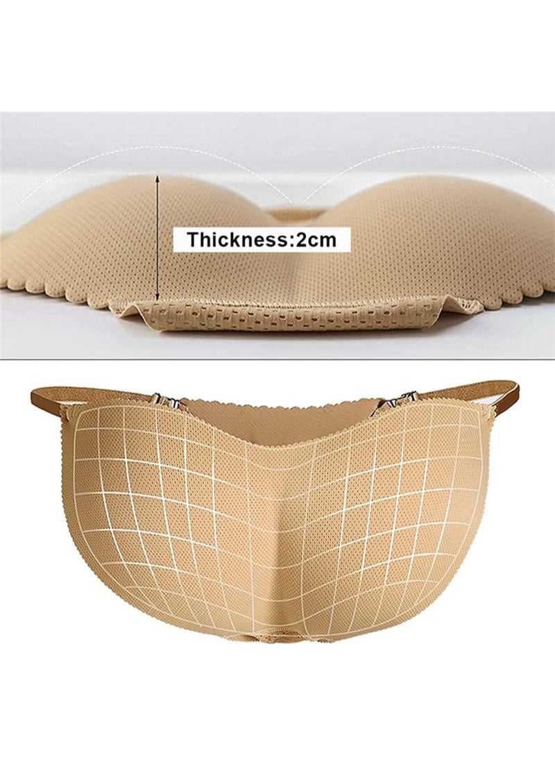 LUMYA Women's Padded Butt Lifter Panties, Seamless Shapewear with Adjustable Hip Pads, Tummy and Booty Enhancer, Butt Lifting Underwear for a Fuller Shape (Nude) - Image 2