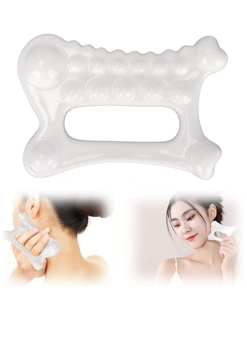 Generic - Gua Sha Massager Tool Gua Sha Facial Tools Fascia Tool Ceramics Reduce Fat Static Free Portable Full Body Scraping Plate Facial Gua Sha Massage Board for Women Adults - Image 1