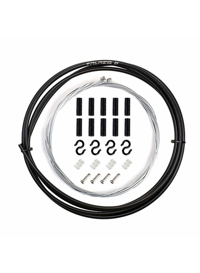 TRLREQ Universal Bicycle Shifter Cable Housing Set for Shimano Sram Derailleur/MTB Road Bike (Black) - Image 1
