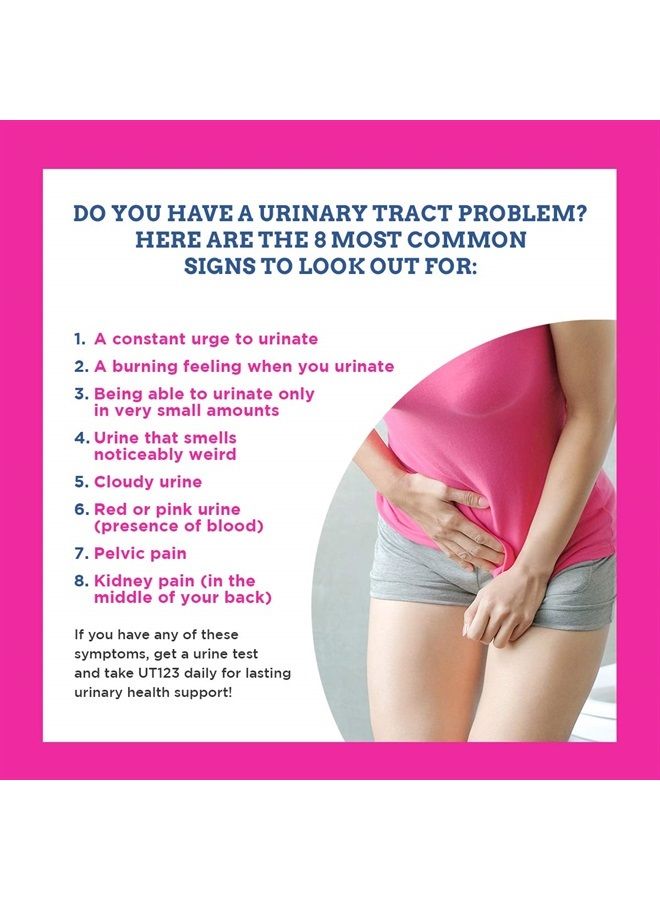 UT123 - دعم المسالك البولية مع مستخلصات التوت البري الكامل الطيف، الكركديه وبذور الكمون الأسود - 60 كبسولة - لتنظيف وتخفيف المسالك البولية والمثانة - نباتي، خالي من الغلوتين أو الألبان