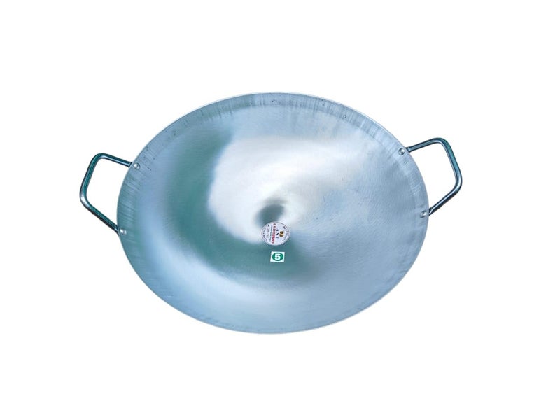 AS مقلاة صينية من الحديد النقي اللامع مع مقبض أنيق، ووك، كاداي تشاومين (16 بوصة 40 سم) - Image 3
