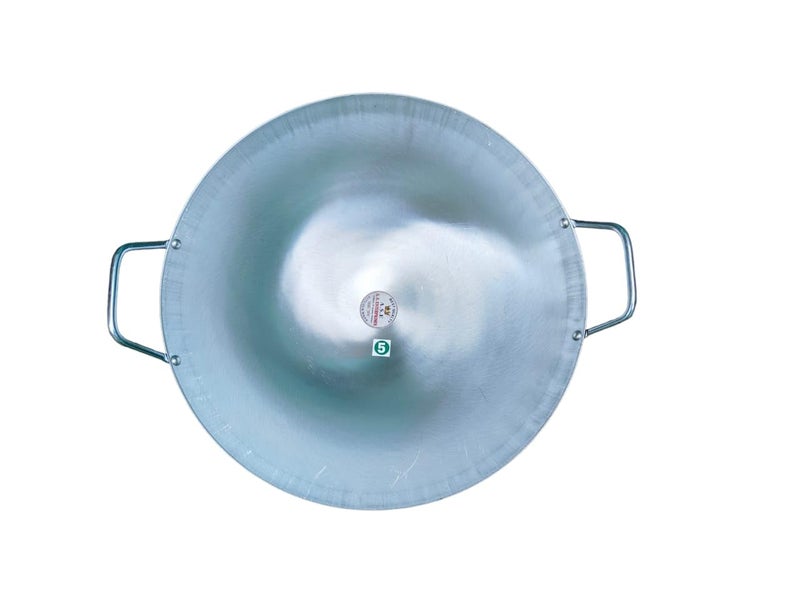 AS مقلاة صينية من الحديد النقي اللامع مع مقبض أنيق، ووك، كاداي تشاومين (16 بوصة 40 سم) - Image 4