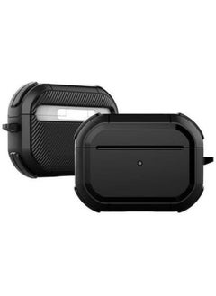 Ecosystem Compatible with Airpods Pro 1st Case with Keychain,Full-Body Rugged Military Grade Protective Cover,Compatible with New Apple Armor Cover for Airpod pro 1st Generation 2019 (Black)