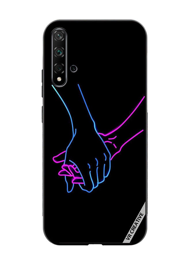 VR CREATIVE Protective Case Cover For Huawei Nova 5T Hands Design Multicolour - Image 1