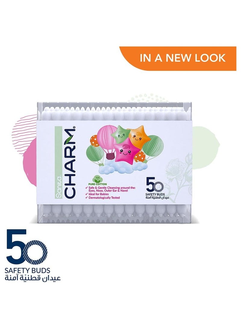 سانيتا شارم أعواد قطنية للأطفال 50 قطعه - Image 2