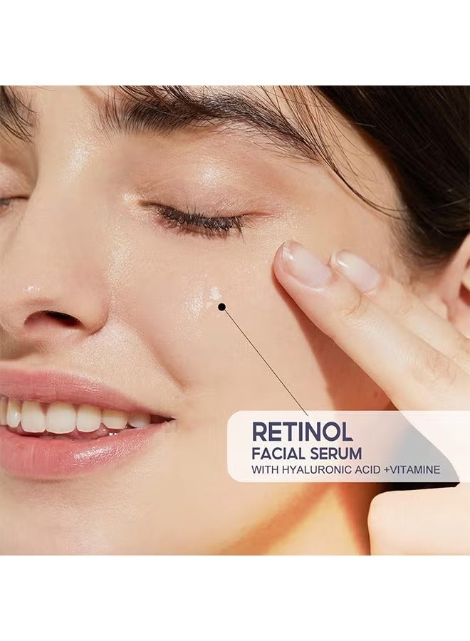 SUMAX Retinol Facial Serums With Hyaluronic Acid & Vitamin C , Anti Aging Retinol Serum for Skin Repair, Retinol Serum For Face, Reduces Wrinkles, Fine Lines, Age Spots Face Serums for Women and Men 45ml - Image 3