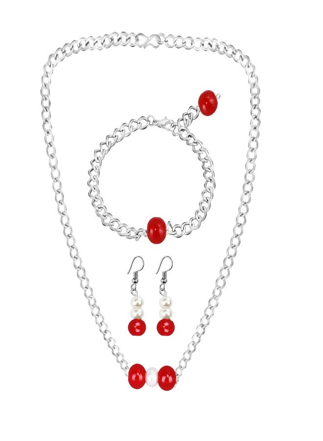 ميكادو طقم مجوهرات ميكادو الأحمر الساحر للفتيات والسيدات - Image 1