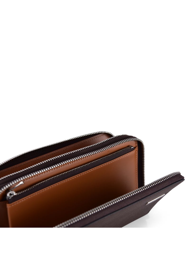 MAGELLAN - Wallet Double Zipper from Magellan,brown - Image 1