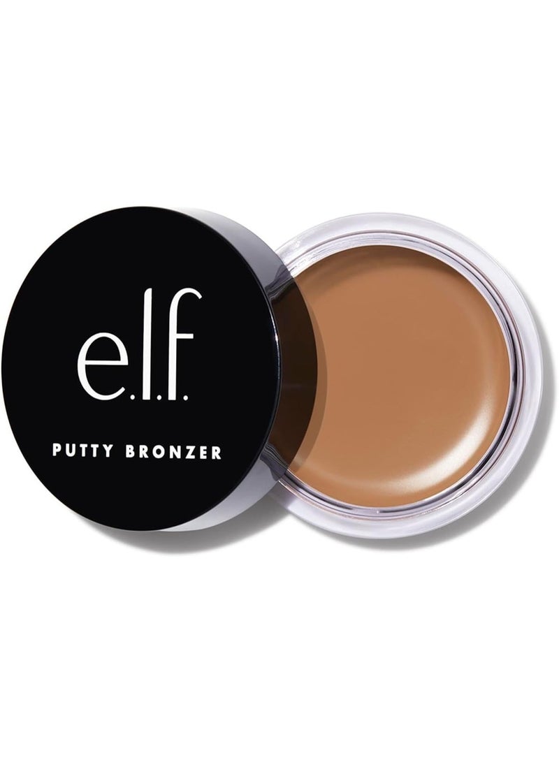 إلف برونزر بوتي، تركيبة كريمية غنية بالتصبغ، تمنح توهجًا برونزيًا يدوم طويلًا، غني بزيت الأرغان وفيتامين هـ، خطوط السمرة، 0.35 أونصة - Image 1