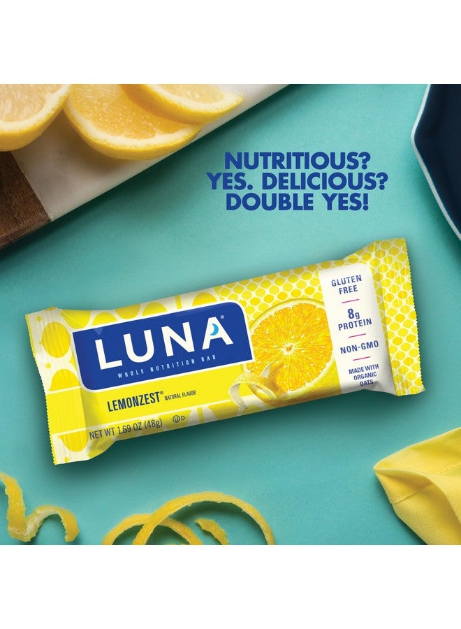 LUNA BAR - Lemonzest Flavor - Gluten-Free - Non-Gmo - 7-9G Protein - Made With Organic Oats - Low Glycemic - Whole Nutrition Snack Bars - 1.69 Oz. (6 Pack) - Image 4