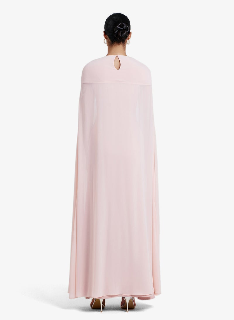 CHASE Cape Detailed Maxi Dress - Image 2