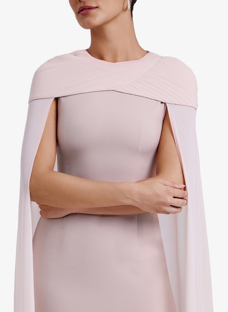 CHASE Cape Detailed Maxi Dress - Image 3