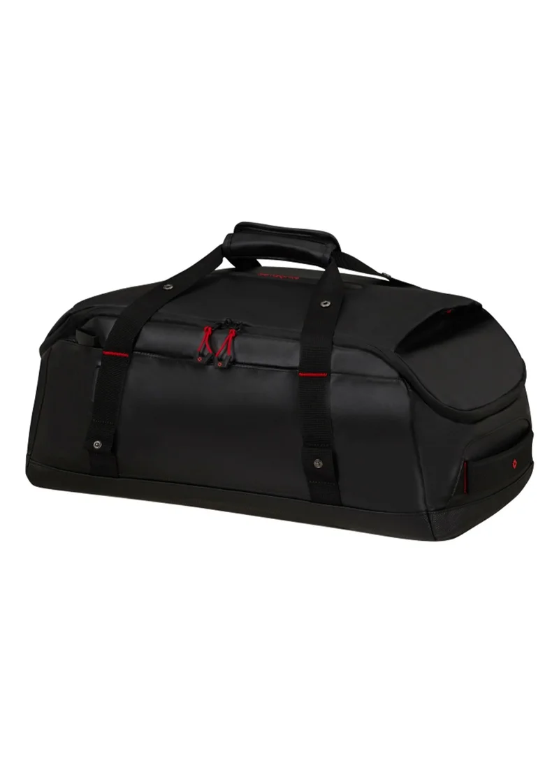 Ecodiver Duffle Bag S Black|Reflective Pattern|Spacious Interior|Water Repellent Material|Recyclex Material Technology - 5 Years International Warranty