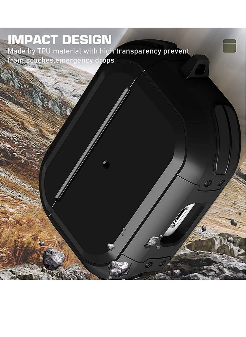 Gravity AirPods Pro Case Cover with Keychain Full Protective Shockproof Soft TPU Accessories Skin Compatible for Apple Airpods Pro Case for Women Men Girls Boys Front LED Visible - Image 3