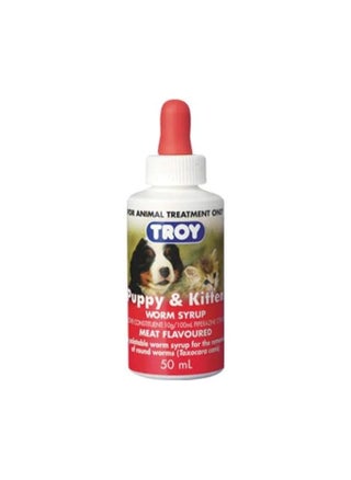 Troy Puppy & Kitten Worm Syrup 50ml – Gentle Deworming Solution for Puppies and Kittens, Effective Against Roundworms - pzsku/ZB7A5A2FEF74DD49CE91BZ/45/_/1732715104/17ee6fb9-2b81-4cb2-9263-7ece047bd3c4
