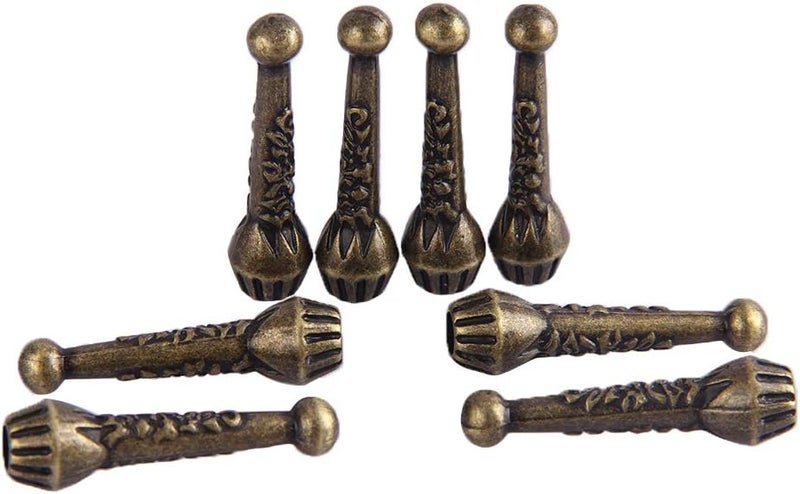 COOLLA Bolo Tie Tips Replacement End Caps 8 Pack, Antique Silver Tone,Antique Bronze - Image 1