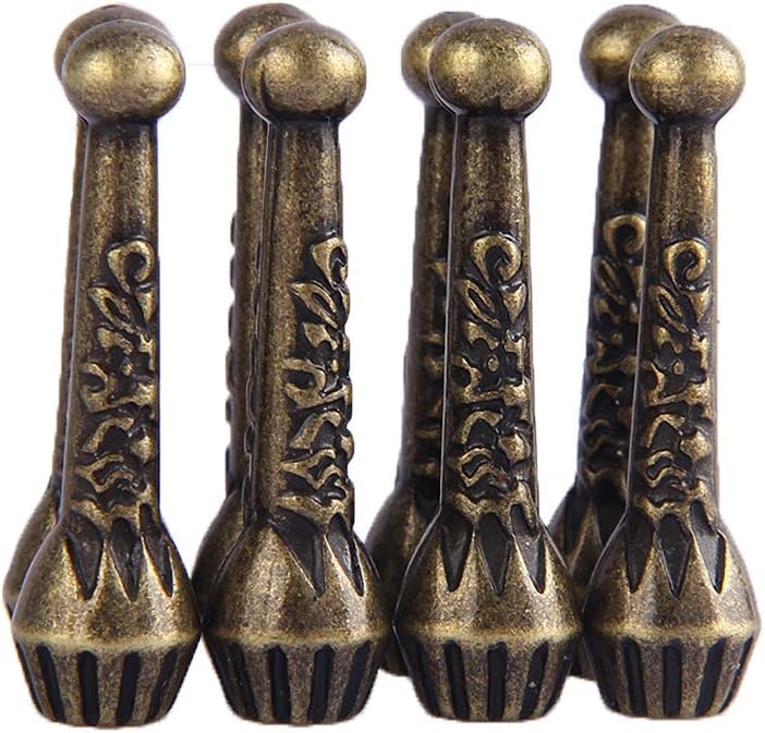 COOLLA Bolo Tie Tips Replacement End Caps 8 Pack, Antique Silver Tone,Antique Bronze - Image 2