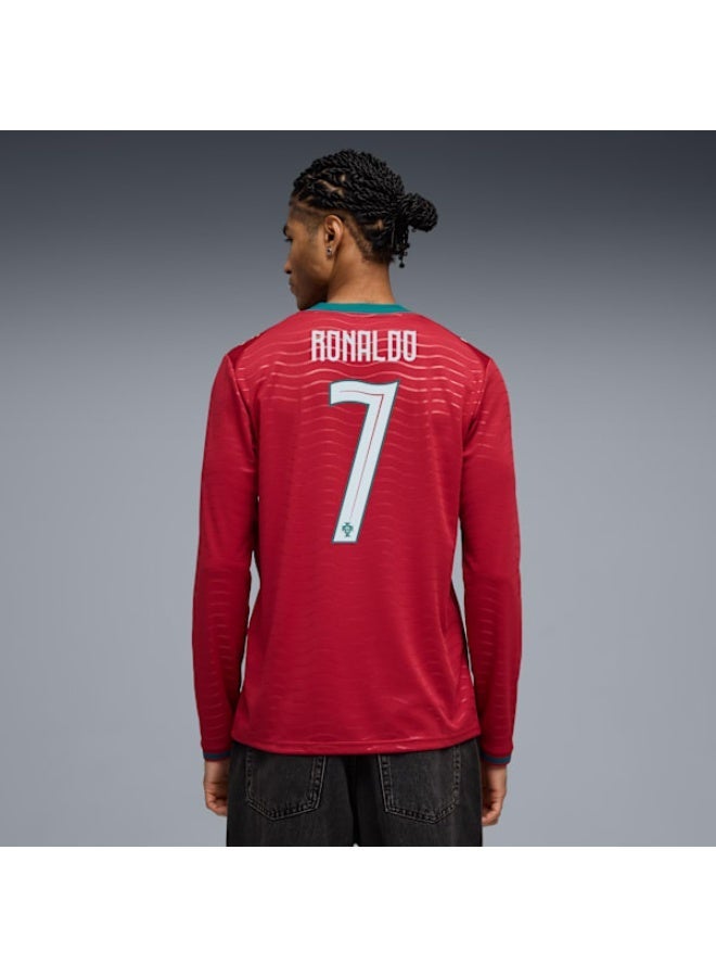 CR7 Portugal 2026 #7 Ronaldo Long Sleeve Home Player Jersey Men-Fan Version - Image 3