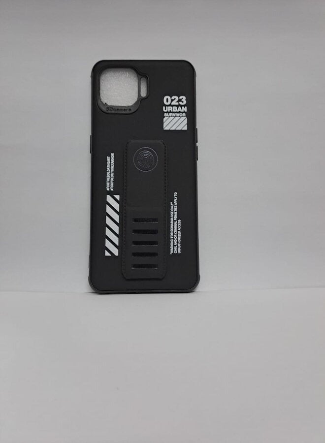 HAI Hand Grip with Stand Case Cover for Oppo A93 Black - Image 4