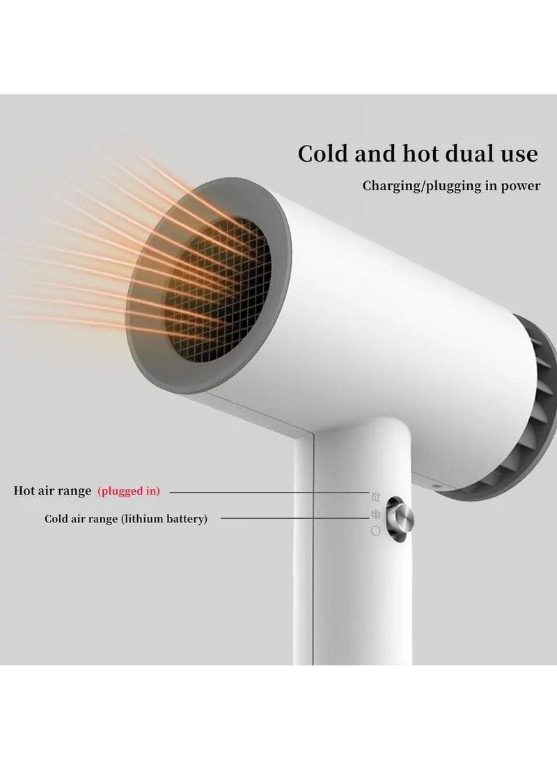 general Wireless hair dryer student travel portable quick dry hair lithium battery rechargeable silent hair dryer - Image 5