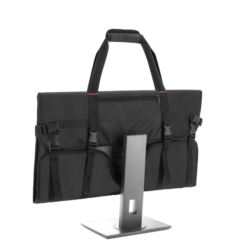 Trunab Travel Carrying Case for 27 LCD Screens and Monitors With Padded Velvet Lining Protective Monitor Bag Compatible With iMac 27 and Accessories Black Patented Design
