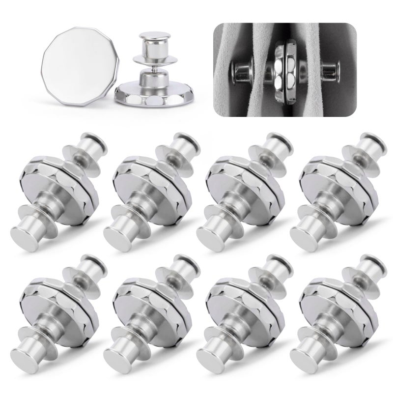 ZENGLU Magnetic Curtain Closer for Home Office Bedroom 8Pairs Strong Magnets No Need for Drilling Easy to Install