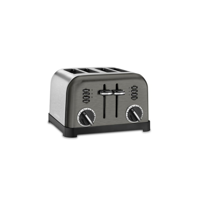 Cuisinart CPT-180BKS Classic 4-Slice Toaster, Black/Stainless Steel - Image 1