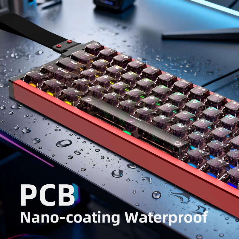 IROK MG68Plus Rapid Trigger,Full Aluminum Alloy Body Magnetic Switch Keyboard,65% TKLï¼ŒPCB Nano-Coating Waterproof,0.001MM Accuracy,256KHZ Single Key Scan Rate,RGB Wired Gaming Keyboard(Black) - Image 2
