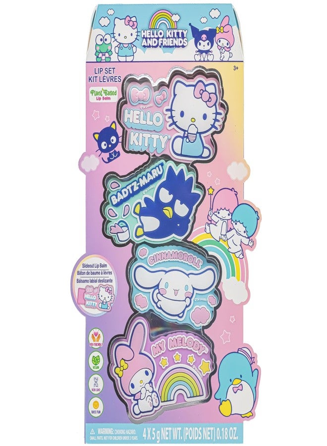 Hello Kitty And Friends - 4pk Slide Out Lip Gloss Set on Box