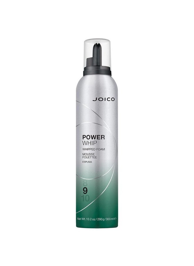 JOICO Oico Power Whip Whipped Foam ; For Most Hair Types ; Add Volume & Body ; Thermal Heat Humidity & Pollution Protection ; Boost Shine ; Control Frizz & Flyaways ; Silicone & Paraben Free ; 10.2 Fl Oz  - Image 2