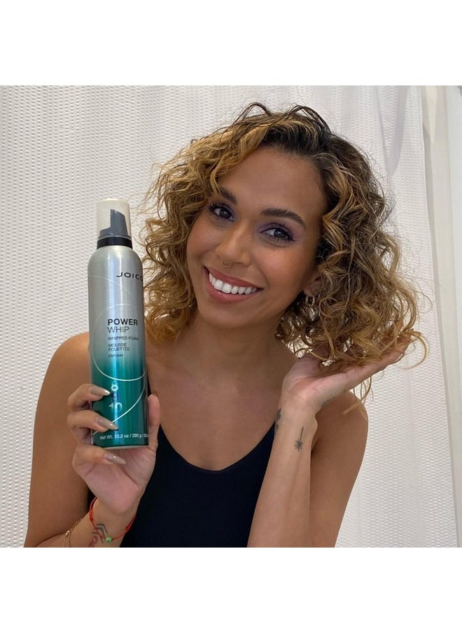 JOICO Oico Power Whip Whipped Foam ; For Most Hair Types ; Add Volume & Body ; Thermal Heat Humidity & Pollution Protection ; Boost Shine ; Control Frizz & Flyaways ; Silicone & Paraben Free ; 10.2 Fl Oz  - Image 5