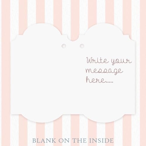 Chic a Choc Write Your Own Message' Blank Gift Tags. 50 Folding Gift Cards in a Beautiful Watercolour Floral Design. with Jute String for attaching to Gifts and Cake Boxes. - Image 4