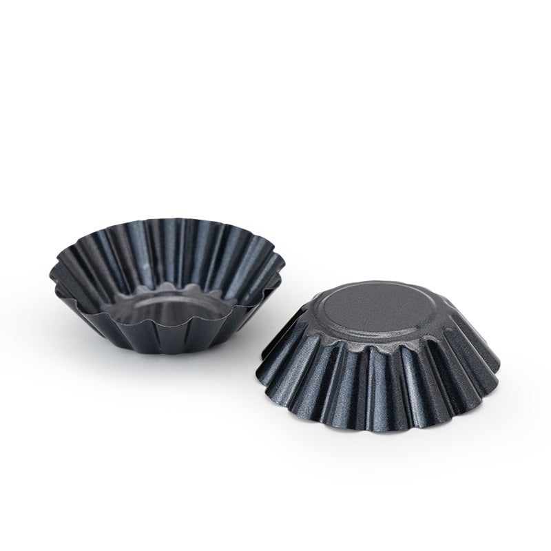 Supply Thickened Carbon Steel Egg Tart Mold Chrysanthemum Cake Mold Diy Baking 7.5Cm Large Egg Tart Mold - Image 4