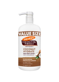 PALMER'S Palmer's Coconut Oil Formula Body Lotion for Dry Skin, Hand & Body Moisturizer with Green Coffee Extract & Vitamin E, Value Size Pump Bottle, 33.8 Fl Oz (Pack of 1) 