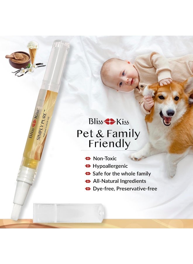 Bliss Kiss Simply Pure Cuticle & Nail Oil Pen (2Ml) - Vanilla  - Image 3