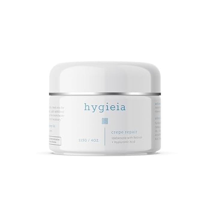 Hygieia + Crepey Skin Liposomal Repair Cream – Anti-Aging Lotion for Arms, Neck & Body – Retinol, Hyaluronic Acid & Idebenone – Firming, Wrinkle & Loose Skin Corrector, 4oz - Image 1