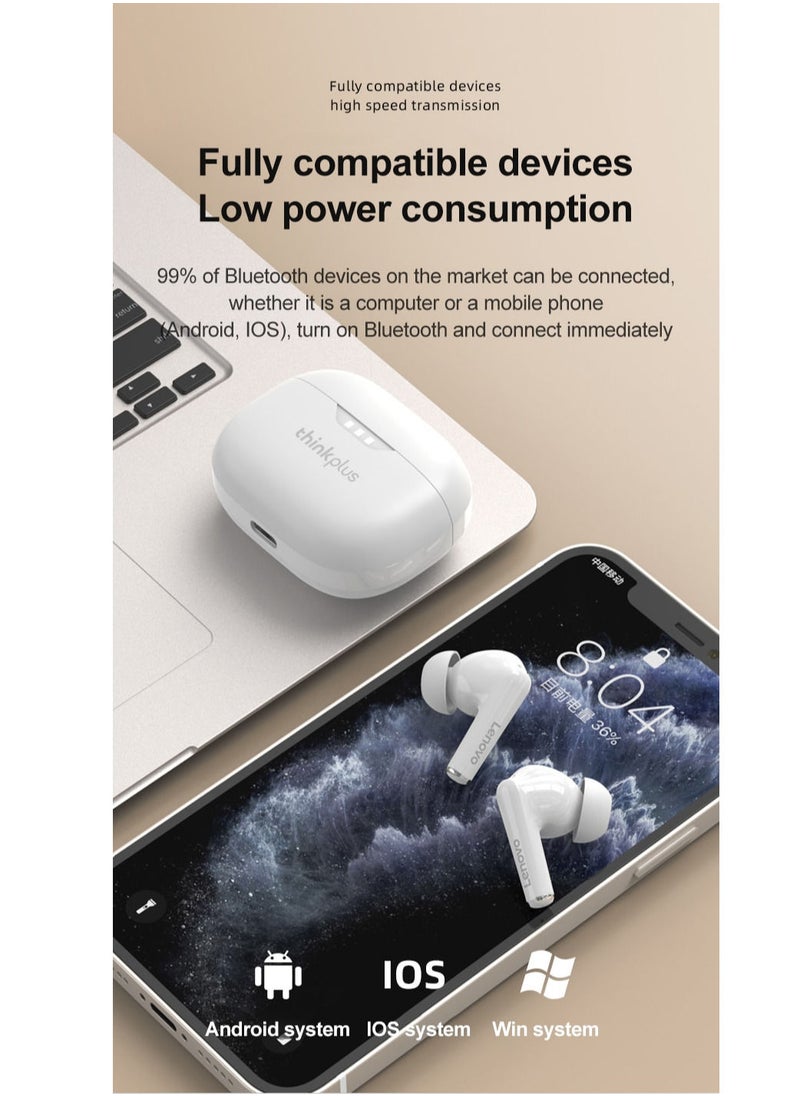 Lenevo - Lenovo LP3 Pro TWS Earphones Wireless Bluetooth 5.2 Earbuds HIFI Sound Noise Reduction HD Call Low Latency Headphones - Image 1